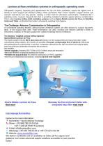 Laminar airflow ventilation systems in orthopaedic operating room