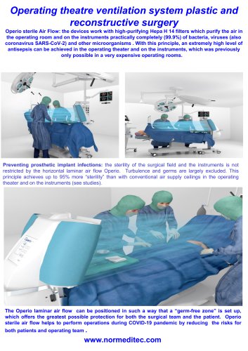 operating theatre ventilation system plastic and reconstructive surgery