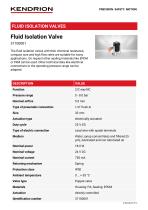Fluid Isolation Valve