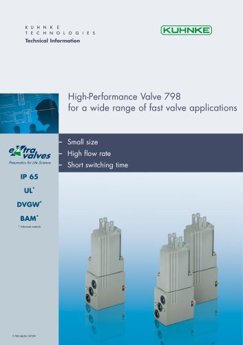 High-Performance Valve 798