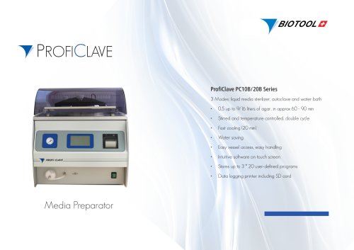 ProfiClave PC10B/20B Series