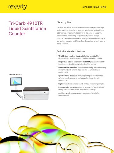 Tri-Carb 4910TR Liquid Scintillation Counter