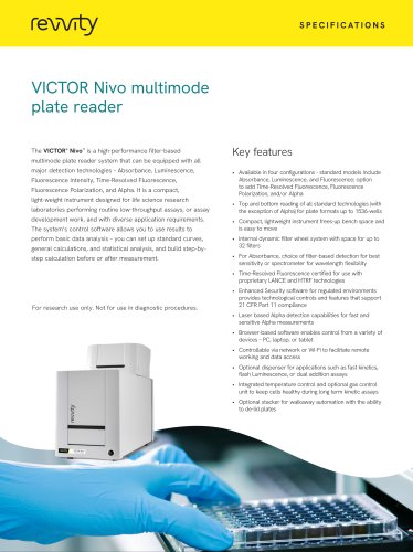 VICTOR Nivo multimode plate reader