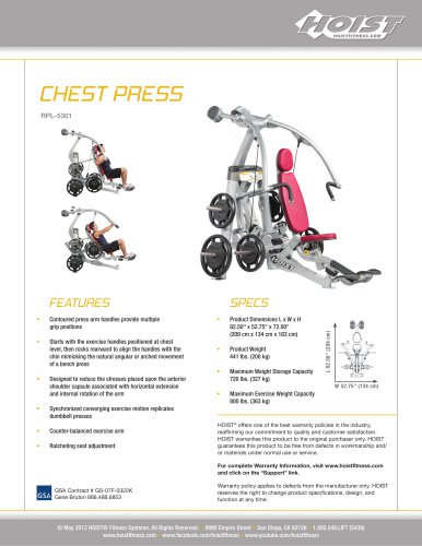 RPL-5301 CHEST PRESS