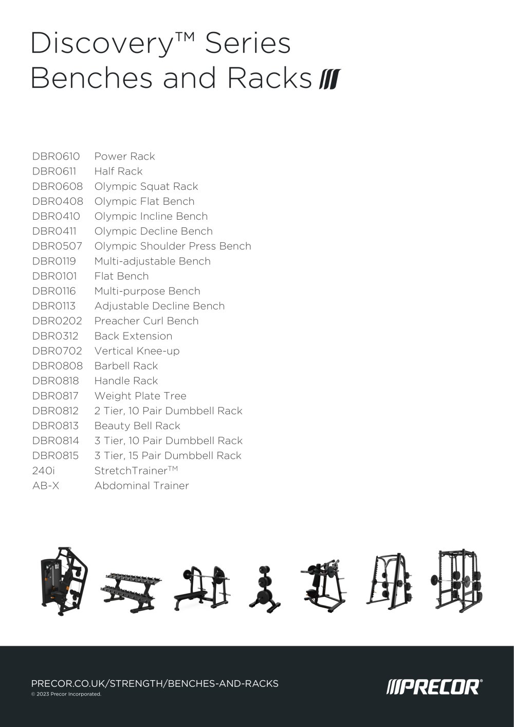 Discovery&trade; Series Benches and Racks - Precor