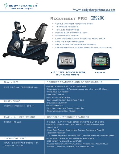 Recumbent Pro GB9200