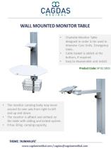 WALL MOUNTED MONITOR TABLE