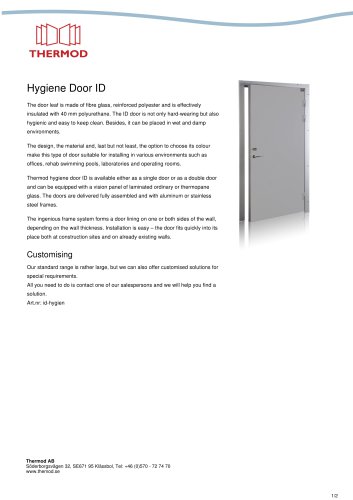 Hygiene Door ID