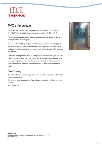 PVC strip curtain