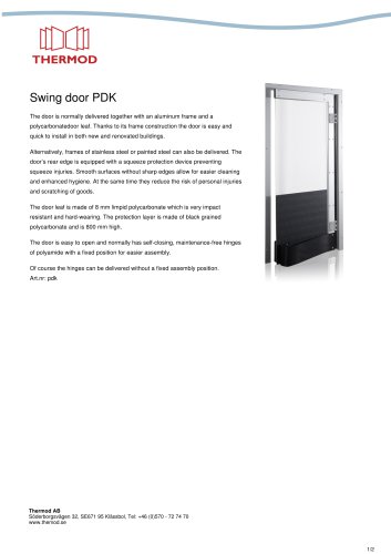 Swing door PDK