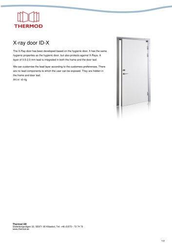 X-ray door ID-X