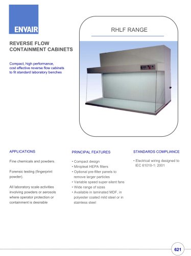 RHLF reverse flow cabinets