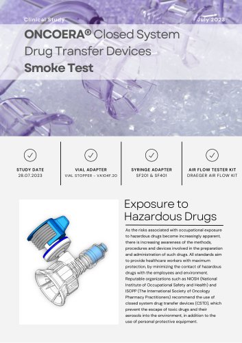 Flyer 2023 ONCOERA CSTD Smoke Test