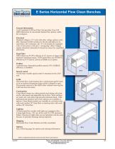 E Series Horizontal Flow Clean Benches