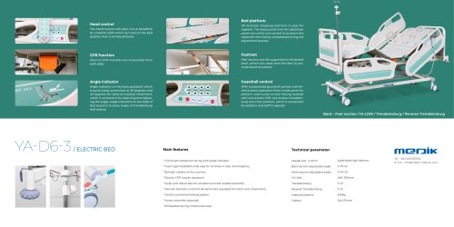 YA-D6-3 ICU Patient Bed