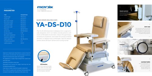 YA-DS-D10 Comfortable Dialysis Chair