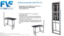 Folding examination table FVF-11 - Finvetfocus