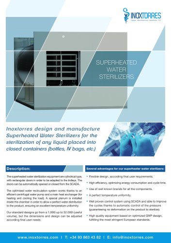 SUPERHEATED WATER STERILIZERS