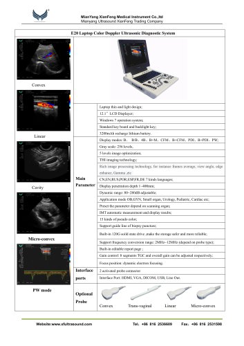 E20 laptop color doppler