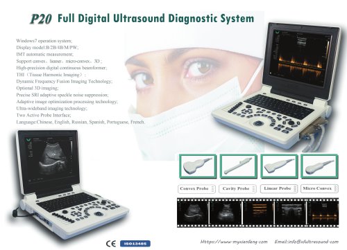 New P20 Notebbok B/W ultrasound scanner with PW