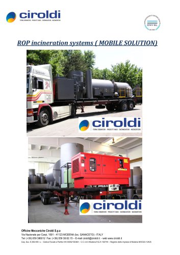 ROP incineration systems