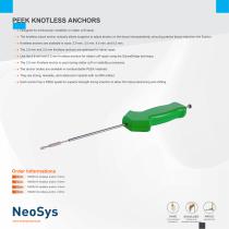 PEEK KNOTLESS ANCHORS