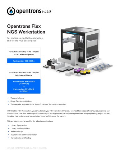 Opentrons Flex NGS Workstation