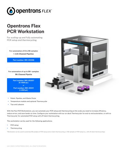 Opentrons Flex PCR Workstation