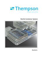 Sterile Container System - Wire Baskets