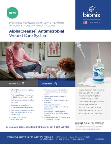 AlphaCleanse™ Antimicrobial Wound Care System