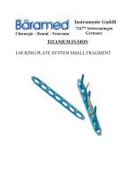 Locking Plate System SMALL Fragment