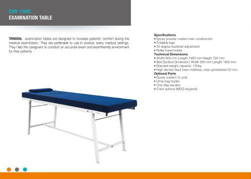 EXAMINATION TABLE