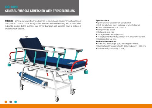 GENERAL PURPOSE STRETCHER WITH TRENDELENBURG