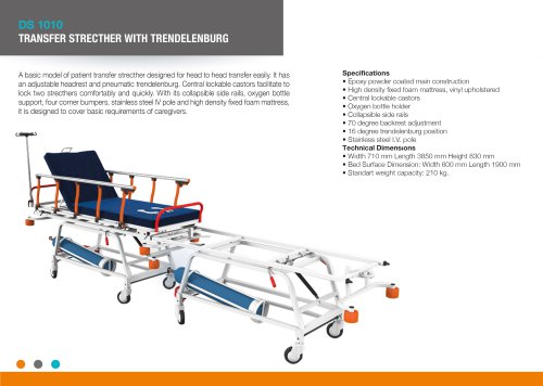 TRANSFER STRECTHER WITH TRENDELENBURG