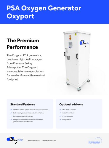 PSA Oxygen Generator  Oxyport