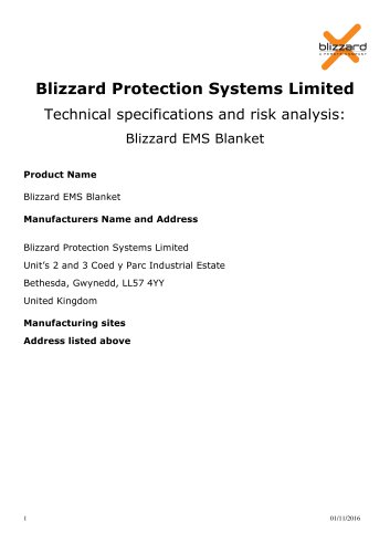 Blizzard EMS Blanket