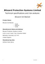 Blizzard Vet Blanket