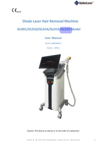 GoldenLaser Hair removal laser D01