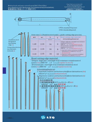 Cutting bur & mounted point