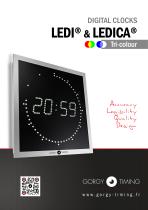 DIGITAL CLOCKS LEDI® & LEDICA® Tri-colour