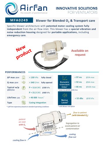 Airfan MFA0249 Datasheet