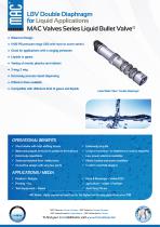 LBV Double Diaphragm for Liquid Applications MAC Valves Series Liquid Bullet Valve®