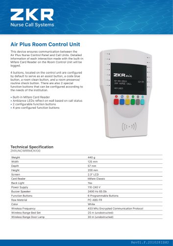 Air Plus Room Control Unit