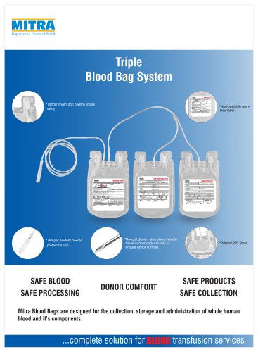 Triple Blood Bag Brochure