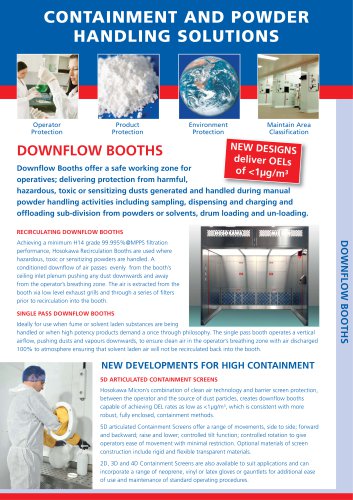 CONTAINMENT AND POWDER HANDLING SOLUTIONS