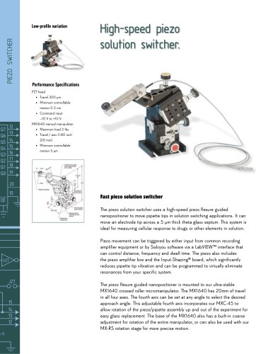 High-speed piezo solution switcher.