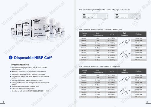 Disposable NIBP cuff