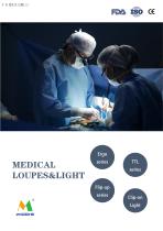 Brochure of surgical loupes and portable headlights M202411MSL2