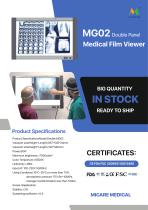 MG02X Medical Film Viewer Double Panel MICARE 