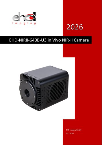 EHD-NIRII-640B-U3 in Vivo NIR-II Camera 